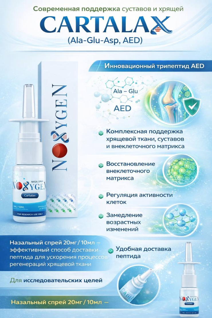 Cartalax (AED) — новый уровень поддержки суставов и соединительной ткани